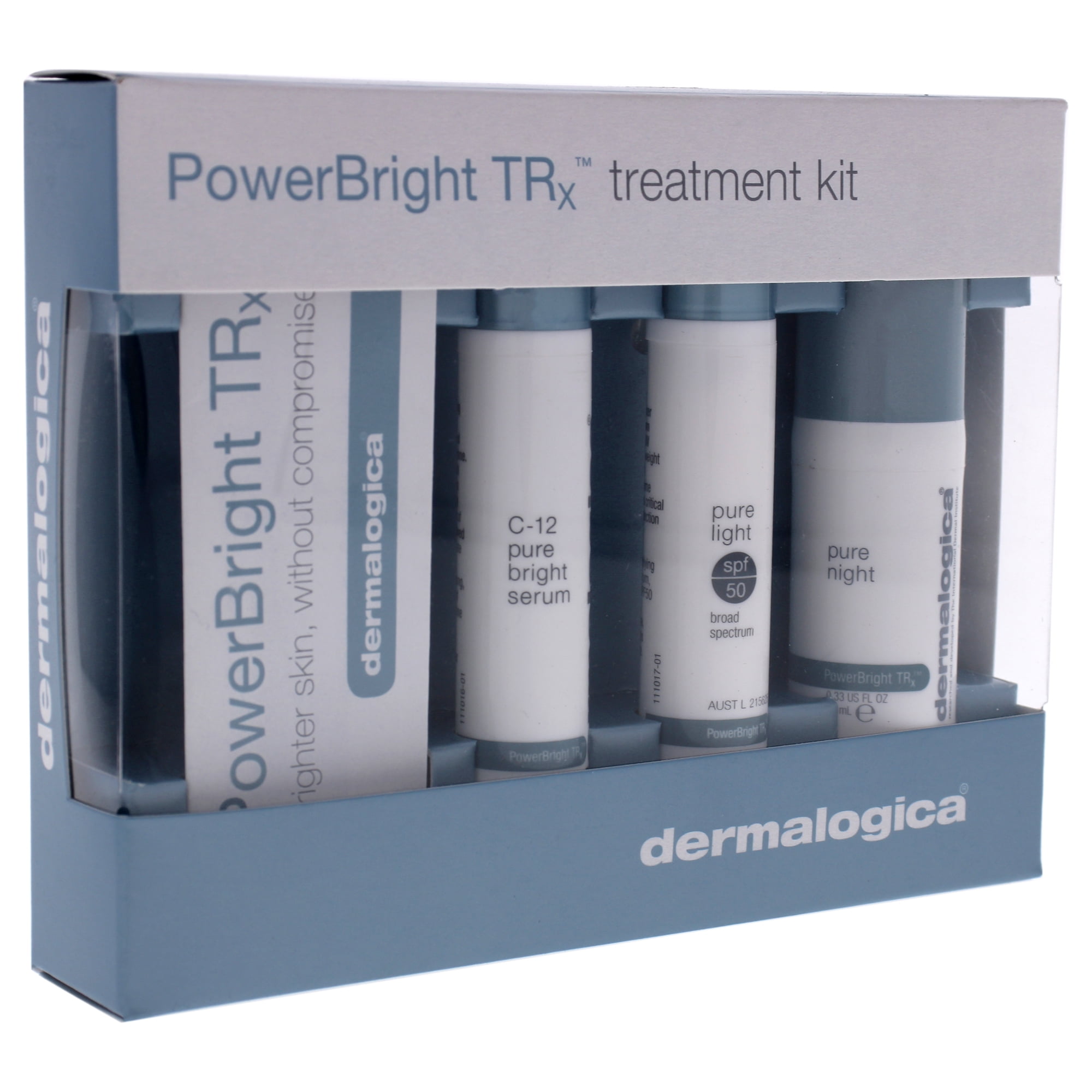 Powerbright TRx Treatment Kit by Dermalogica for Unisex - 3 Pc 0.33oz C-12  Pure Bright Serum, 0.33oz