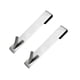 thumbnail image 1 of Bearachild Paquete de 2 ganchos para puerta de ducha de acero inoxidable, portátil, desmontable, a prueba de arañazos, anticorrosivo, resistente, gancho Accesorios de baño Plata 17.8 cm Bearachild HA065237-03, 1 of 6
