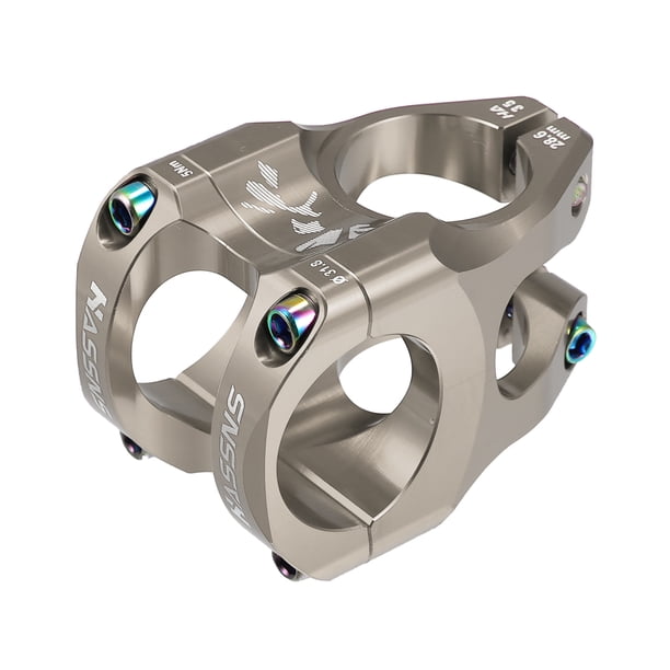Aluminio Aleación 35mm Montaña Bicicleta Potencia Manubrio Titanio Tono