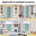 thumbnail image 5 of Teal Grey Ombre Kitchen Curtains Window Panels, Farmhouse Gradient Minimalist Insulated Window Treatment Curtain, Grommet Curtains for Bedroom/Living Room/Bathroom, 2 Piece 42"Wx54"L, 5 of 8