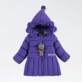 thumbnail image 2 of Abrigo Cálido De Invierno Para Niñas Pequeñas, Chaqueta Con Capucha Para Niños, Ropa De Algodón De Color Sólido A La Moda Para Bebés, Ropa De Abrigo Gruesa Odeerbi LM103-9073, 2 of 9