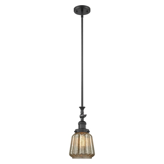 Innovations 1-LT Chatham 6" Mini Pendant - Matte Black - 206-BK-G146