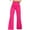 Pink, variant on WIZUTIZ Work Pants for Women Ultra Thin Trendy Loose Wide Leg Dress Pants Stretch Elastic High Waist Full Length Summer Pants Solid Button Flared Beach Pants for Ladies Gym Vacation Black