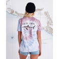 thumbnail image 4 of Salty Crew Women's Bruce Tie Dye Boyfriend Relaxed Fit Tee T-Shirt in Faded Plum (X-Small, Faded Plum), 4 of 4