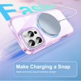 thumbnail image 2 of Decase Magnetic Phone Cover for iPhone 16 Pro Max Case Full Body,Design for Mag-Safe,Built-in Screen Protector, with Camera Lens Protector, Shockproof Protective Bumper Phone Case 6.9 Inch,Lightpurple, 2 of 6