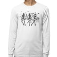 thumbnail image 2 of Ballet Skeletons Long Sleeve Shirt Unisex Large White, 2 of 5
