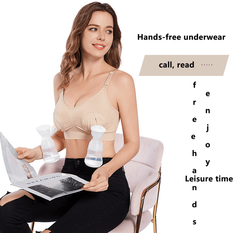 Hands-free Breastfeeding Special Bra, Adjustable Breast-Pumps Holding and  Nursing Bra, Suitable for Breastfeeding-Pumps by Lansinoh, Philips Avent