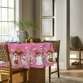 thumbnail image 3 of Halloween Tablecloth 60×60 Inch Round, Pink Bat Ghost Pumpkin Spider Cobweb Washable Seasonal Table Cover for Party Picnic Dinner Decor, 3 of 6