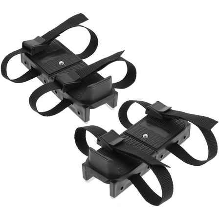 LEORX 1 Pair of Comfortable Ice Skates Black Strong Material Dual Blades for Stability for Skiing Training
