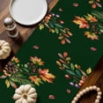 thumbnail image 2 of Squirrel Pine Cone Table Runner, Autumn Thanksgiving Kitchen Dining Table Decoration for Home Party Decor 13x120 Inches, 2 of 9