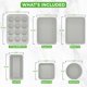 thumbnail image 4 of Juego de utensilios de cocina y horno NutriChef, 20 piezas, antiadherentes, color blanco, 4 of 8