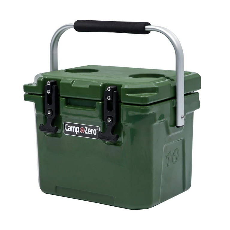 Camp-Zero 12 Qt. Premium Cooler with Aluminum Handles & Long Neck