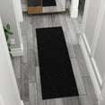 thumbnail image 3 of Ottomanson Comfort Non-Slip Rubberback Solid 2x5 Soft Indoor Runner Rug, 20" x 59", Black, 3 of 13