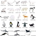 thumbnail image 2 of 26 Pcs Miniature Arctic Animal Figurines Kit Mini Plastic Polar Animals Models Realistic Small Arctic Reindeer White Whale Polar Bear Penguin Fox Wolf Figure for Party Favor Cake Toppers, 2 of 5