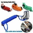 Motorcycle Bike Alarm Disc Lock AntiTheft Spring Warn Cable Wire