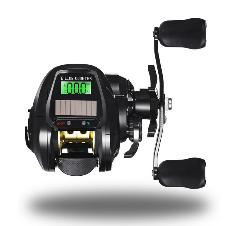 7.2:1 Solar Fishing Baitcasting Reel with Accurate Line Counter Digital  Display 