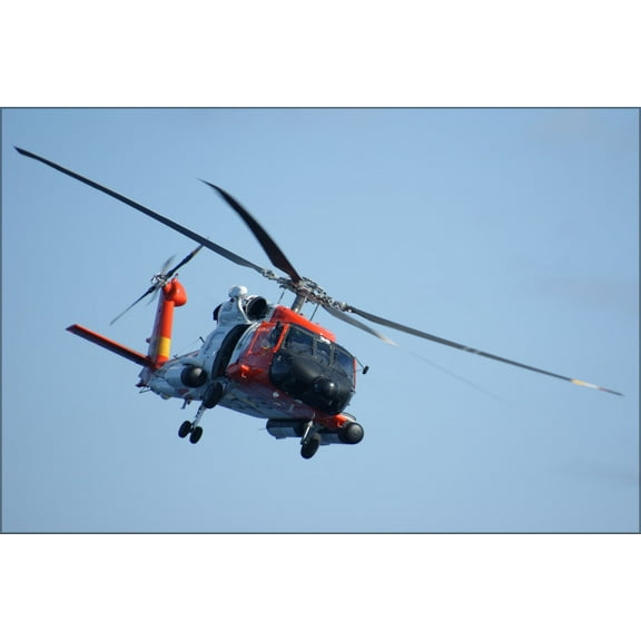 24"x36" Gallery Poster, Sikorsky HH-60 Jayhawk U.S. Coastguard