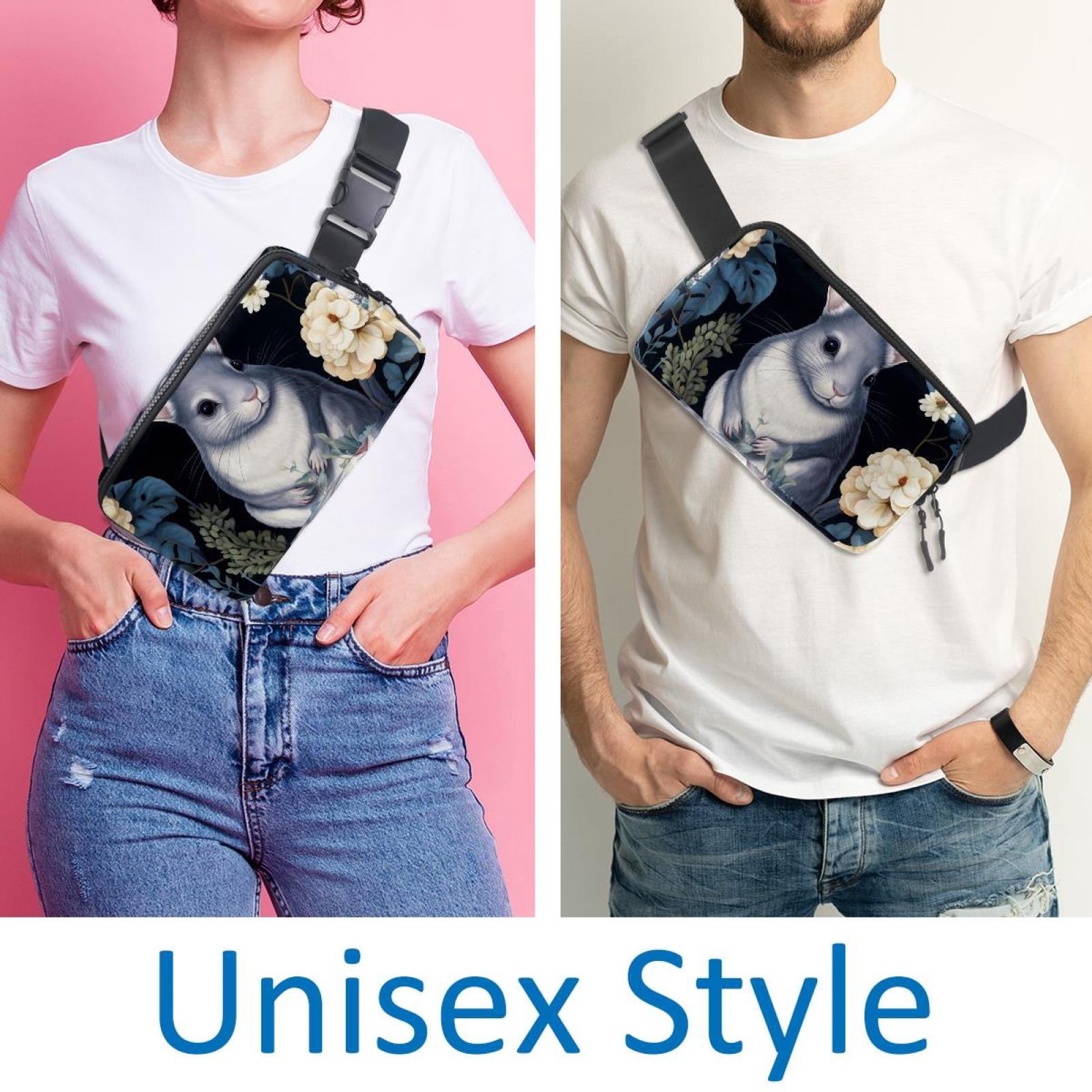 Chinchilla Waist Pack Fanny Pack Running Belt Lightweight Adjustable with Extension Strap Unisex