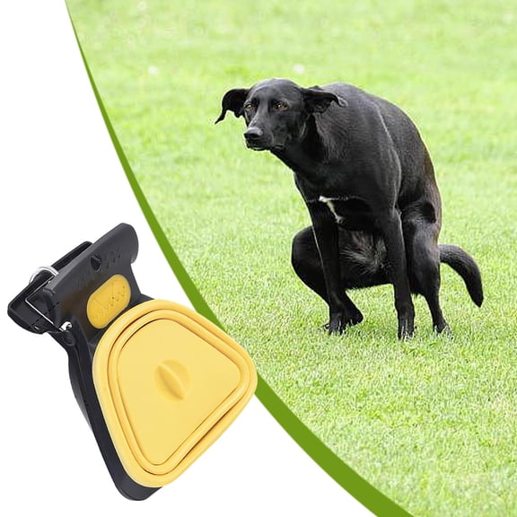 Horivan 1 Packs Pet Poop Scooper with Waste Bags Heavy Duty Outdoor Dog Poop Clean Up Tool for Grass Concrete Asphalt Portable Pooper Scooper for Dogs Waste Disposal