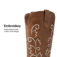 thumbnail image 5 of DREAM PAIRS Women's Mid-Calf Cowboy Boots Embroidered Western Boots with Square Toe Classic Chunky Heel Vegan Leather Boots, 5 of 9