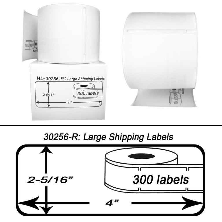 Dymo Lv-30256 Compatible Labels (300/rl) - Rmac Supplies