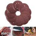 thumbnail image 2 of Willstar 80PCS 5 Inch 8 Holes Sanding Discs 40 60 80 100 120 150 180 240 320 400 Grit Sandpaper Sander Round Sand Paper for Wood, 2 of 10