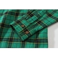 thumbnail image 5 of SSLR Flannel Shirts for Men, Long Sleeve Button Down Shirt Lightweight Plaid Brushed Casual, 5 of 8
