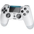 thumbnail image 1 of FYBTO Contrôleur Sans Fil pour PS4, Télécommande de Manette de Jeu Compatible avec PS4/Slim/Pro/PC/iPad, Contrôleur avec Double Vibration, Haut-Parleur, 6 Axes, Casque, Audio, Blanc, 1 of 6
