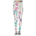 thumbnail image 4 of Women's Easter Print Tight Casual Yoga Pants Leggings Pink XL, 4 of 5