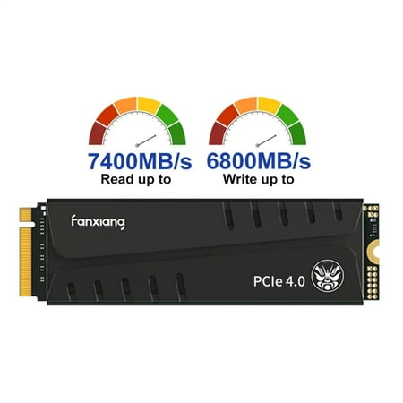 Fanxiang S770 1to PCIe 4.0 NVMe SSD M.2 2280 disque dur interne, Cache DRAM  configuré, avec radiateur, jusqu'à 7300MB/ S, parfaitement Compatible avec  PS5