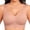 Pink, variant on iHPH7 Womens Seamless Bra Full Coverage Seamless T-shirt Bras Push Up Bralettes Yoga Bra Soft Wireless Bralette Jelly Bras for Women No Show Under Clothes Beige L