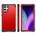 thumbnail image 5 of Decase For Samsung Galaxy S22 Ultra Case, Shockproof Silicone Heavy Duty PC Bumper Hard Phone Cover,6.8 inch,Red, 5 of 6