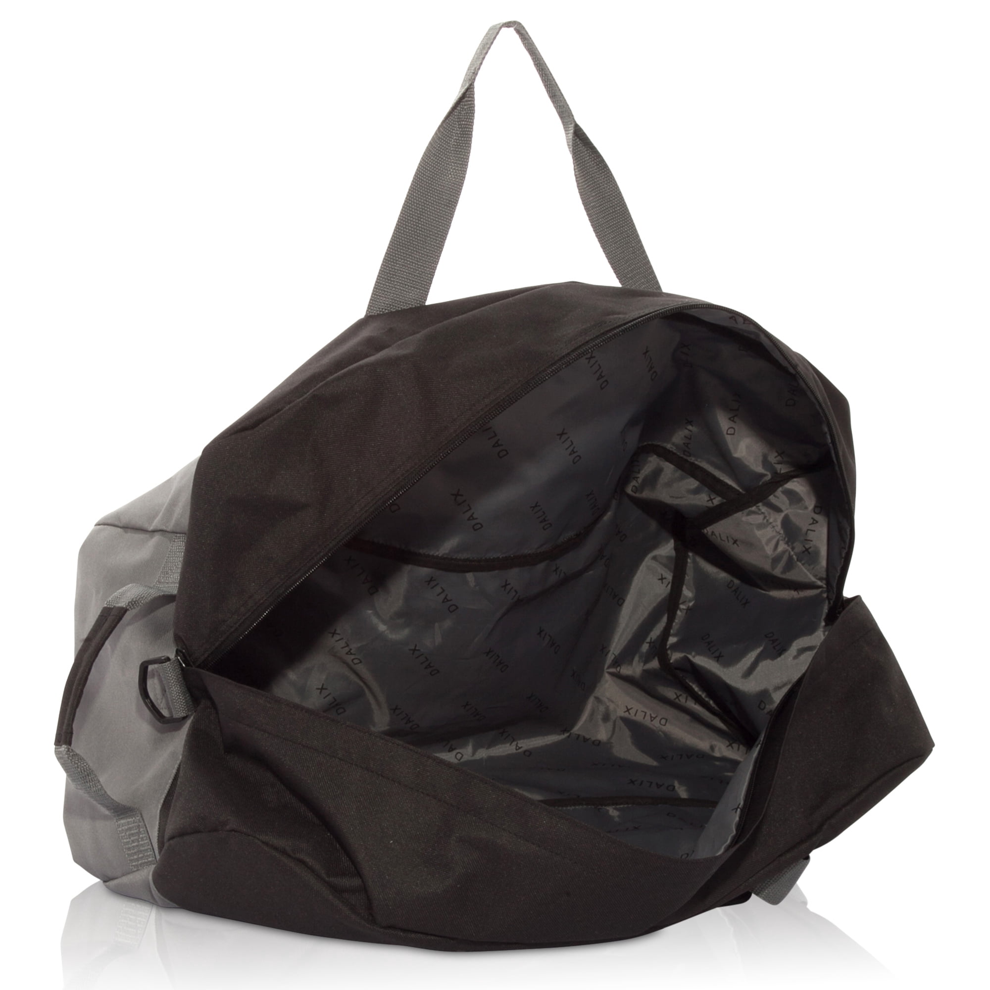 DALIX 24" Big Adventure Large Gym Sports Duffle Bag in Black Gray