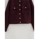 thumbnail image 5 of Chaqueta Corta de Moda para Mujer, Camisa Abotonada, Chaquetas Ligeras de , Tendencia. Vino Tinto M, 5 of 10