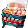 thumbnail image 5 of Whale Double Layered Insulated Refrigerated Meal Bag with Large Capacity for Hand Carry - Lunch Bags, 5 of 6