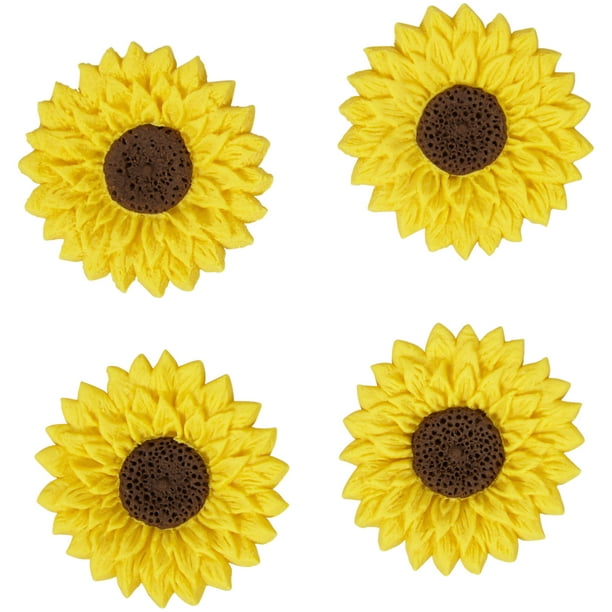 Wilton Sunflower Icing Decorations, 0.6 oz