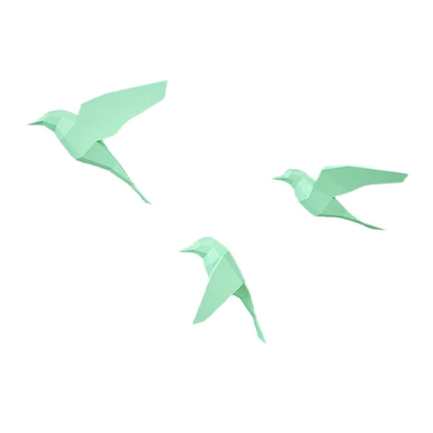 Animal Origami craft for paper DIY 3D modelo geométrico papel artesanal construcción rompecabezas de papel de montaje en para la decoración DIY - Verde Gloria Rompecabezas de papel 3D