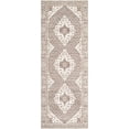 thumbnail image 3 of Livabliss x Nabela Noor Home Athiyo Traditional Medallion Area Rug, 2'6" x 7'3",Brown/Oatmeal, 3 of 11