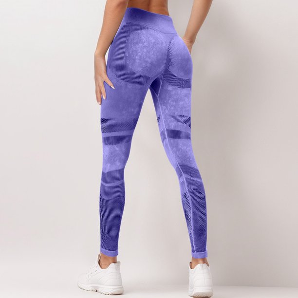 MKLEKYY Leggings deportivos de yoga para mujer, de cintura alta, para correr y fitness 3451