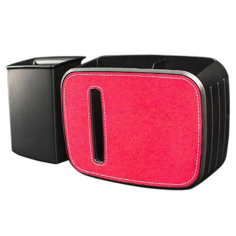 3 In 1 Car Organizer Storage Seat Back Hanging Tissue Holder Box , A