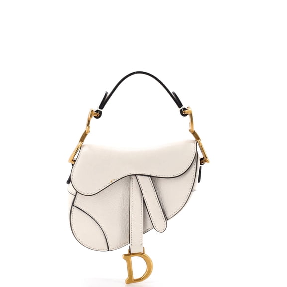 Pre-Owned Saddle Handbag Leather Micro By Rebag