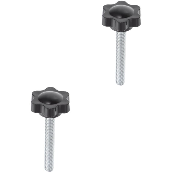 2-Pack Bolts for Patio Umbrella Parts, Clamping Screw Knobs with M6x40 Threaded Screws