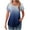 Multicolor#12, variant on Homenesgenics Womens Tops under $5 Breathable Women Casual Short Sleeve Flared Sleeves V-Neck Overlap Loose T-Shirt Blouse Tops