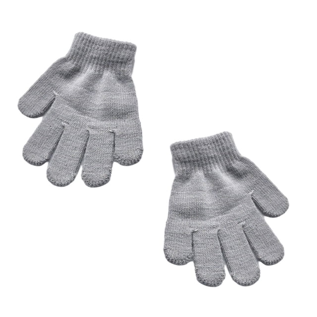 Guantes para niños Minnieouse 1 par color sólido Gris claro AP009857-05