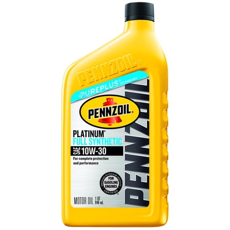 Pennzoil Platinum 10W-30 Full Synthetic Motor Oil, 1 qt
