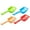 Orange,Green,Blue,Red, variant on Meidiya 4Pcs Cat Litter Scoops,Cartoon Cat Shape Kitty Litter Scoopers,Durable Plastic Long Handle Cat Poop Sifting for Litter Box