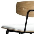 thumbnail image 4 of Simpli Home Mavis Dining Chair (Set of 2) in White Vegan Faux Leather, 4 of 11