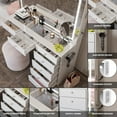 thumbnail image 5 of Boahaus Brielle Modern White Vanity Desk with Speakers, Mirror, Lights & Charging Station, 5 of 9