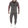 Michellecmm Mens Sweat Suits 2 Piece Hoodie Tracksuit Sets Casual Color Block Jogging Suits for Men Contrast Color
