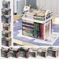 thumbnail image 1 of ¡Descuento Increíble!, Bolsa de almacenamiento de libros para estudiantes, caja de almacenamiento transparente, plegable, portátil, caja organizadora de útiles escolares Akmoler, 1 of 9